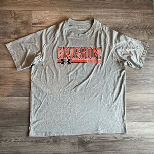 Under Armour Men’s Loose Heat Gear Short Sleeve T-Shirt Grissom Tigers Gray 2XL